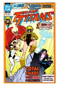 TEAM TITANS 1 TERRA VF+ (8.5) TOTAL CHAOS STRIKES * - Picture 1 of 2