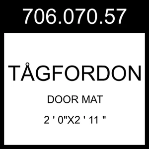 Alfombrilla de puerta IKEA TAGFORDON TÅGFORDON negra/patrón de puntos 2 ' 0"x2 ' 11" 706.070.57 - Imagen 1 de 1