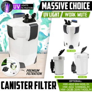 Aquarium External Canister Filter Aquarium Fish Tank 400L/H 800L/H 1400L/H AU - Picture 1 of 28