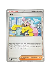 Pokémon Iono Scarlet & Violet - Paldea Evolved 185/193 Standard Uncommon - Picture 1 of 2