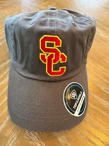 NEW USC Trojans with Cardinal/gold lettering Top of the World Grey hat OSFM - Picture 1 of 7