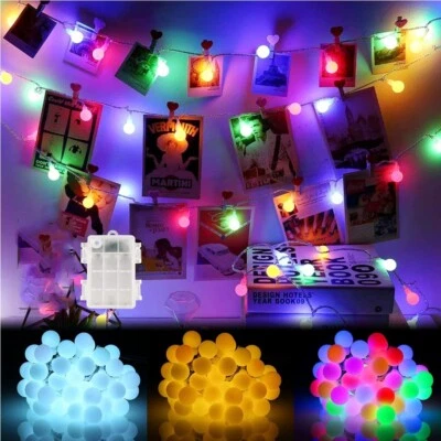Battery Operated String Lights Waterproof Fairy String Lights 100Leds Party Xmas - Image 1 of 4