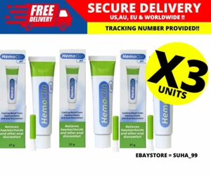 Pack 3 units Hemoclin Gel 37g. Prevention of Hemorrhoids Discomforts. - Picture 1 of 4
