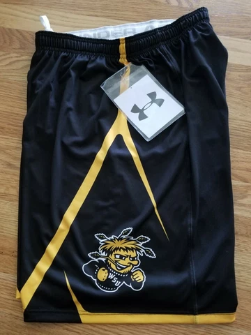 NWT! Under Armour WICHITA ST Shockers Showtime BASKETBALL SHORTS Large Cover