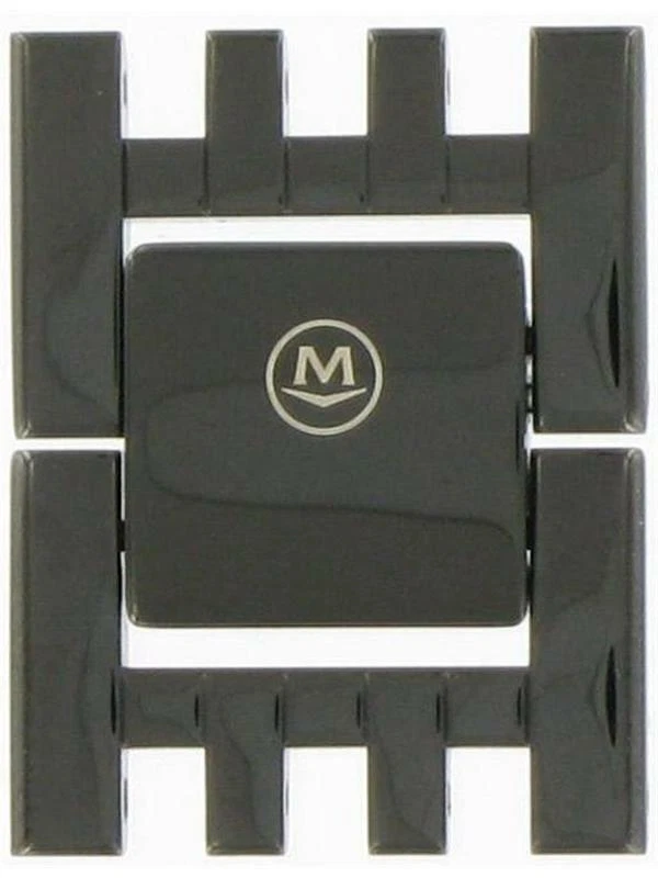 Hebilla de acero inoxidable Movado negra 56902-1410  Foto 1 de 2