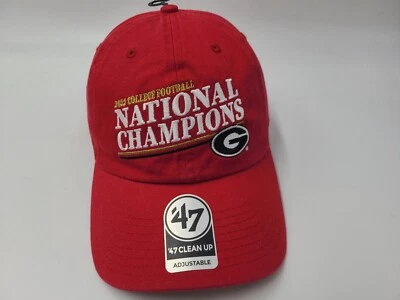 Gorra University of Georgia Bulldogs 2022 Campeones Nacionales 47 Marca NCAA Roja Foto 1 de 4