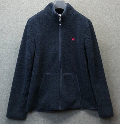 Abrigo polar Brooks Brothers para hombre azul marino talla grande bolsillos con cremallera completa Foto 1 de 4