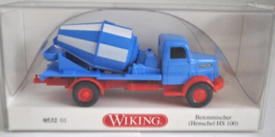 Wiking 0532 01 Henschel HS 100 Mezclador de cemento vintage - NUEVO con CAJA Foto 1 de 4