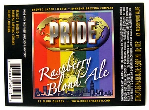 Etiqueta de cerveza Bonnema Brewing PRIDE FRAMBUESA RUBIA ALE CA 12 oz - Imagen 1 de 1