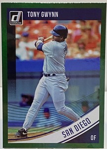 2018 Donruss Baseball Green Foil Parallel Tony Gwynn #165 San Diego Padres