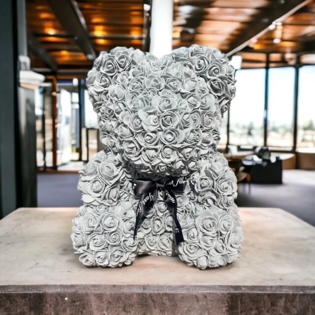 Oso Rosa Roja LG 40 cm Oso de Rosas Flor Artificial Rosa Oso de Peluche para Mujer  Foto 1 de 1