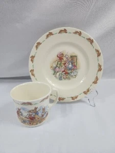 Royal Doulton Bunnykins Kinder Teller und Becher Set Geschirr Made In England - Bild 1 von 21