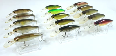 Лот 15 JACKALL RS-150 7,0 г 5,8 см 225 10 г 6,3 см (крючки изменены, краска очищена). - Изображение 1 из 4