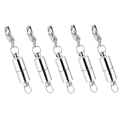 5pcs Clasp Converter Connector For Necklaces, Bracelets, Anklets with - image 1 of 4