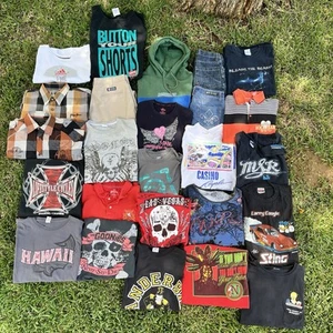 Lot Of 25 Y2K Shirts With One Shorts And Pants- Size Varys - Picture 1 of 4