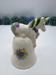 Vintage Einhorn Glocken handbemalt 1992 Neu - Bild 1 von 17