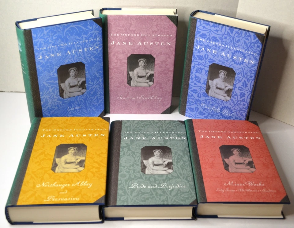 1988 THE OXFORD ILLUSTRATED JANE AUSTEN 6 VOLUME COLLECTION HARDCOVER DJ) - Image 1 of 4