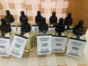 New Sealed Bath & Body Works Favorite Hoodie  Wallflowers Refill Bulbs x 10 - Picture 1 of 2