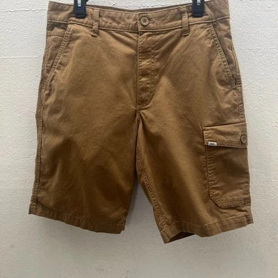 Pantalones Cortos Vans Para Hombre Off the Wall Carga 5 Bolsillos Sólidos Marrón Talla 32  Foto 1 de 4