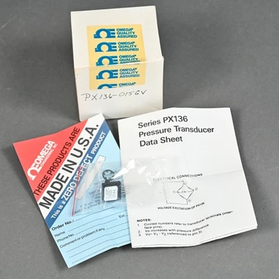 Omega Engineering Pressure Transducer Sensor - PX136-015GV, 136PC15G2 - Image 1 of 4