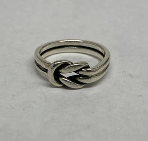 James Avery Sterling Silver Lover’s Knot Ring Size 7 Retired - Picture 1 of 5