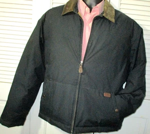 Vtg POLO By Ralph Lauren Down Jacket~Full Zip~Corduroy Collar~Men's L~EUC! - Picture 1 of 9