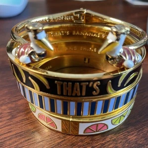 Kate Spade NY Bangle Bracelets "That's Bananas" "Sweet Deal" "Rise & Shine" - Picture 1 of 3