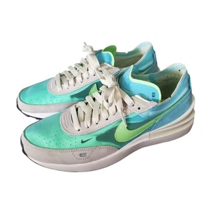 Nike Schuhe Waffle One Bleached Aqua & Lime Glow 2021 Damen 7 Grau Saude Sneaker - Bild 1 von 14