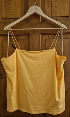 Primark Peachy Spaghetti Strap Cotton Cami Top With Stretch - Size 2XL (22-24) - Image 1 of 4