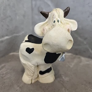 Vintage Katherine Kelly Whimsical Cow Figurine Farm House Decor VGUC - Picture 1 of 8