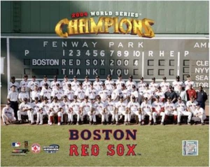 2004 BOSTON RED SOX WORLD SERIES CHAMPIONS LICENSED 8X10 TEAM PHOTO FREE SHIP - Picture 1 of 1