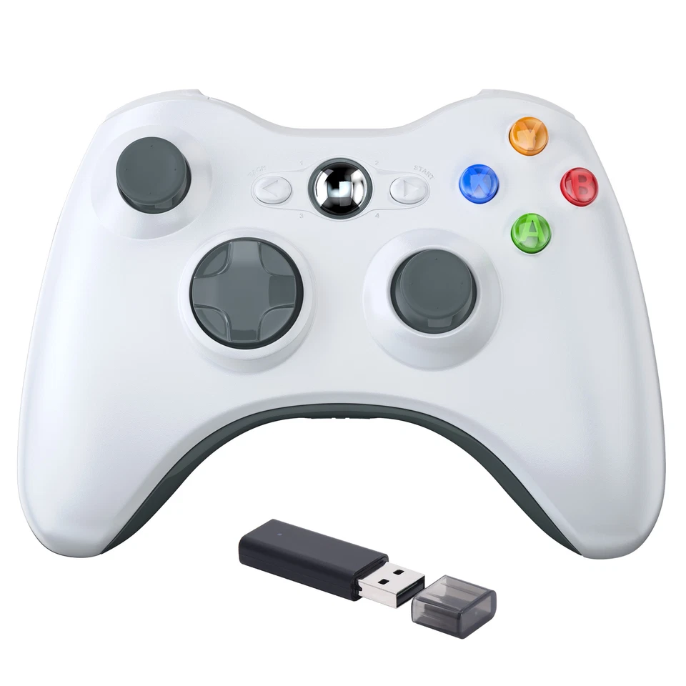 2.4G Xbox 360 Controller Gamepad Joystick Receiver for Xbox 360 /Slim PC Window - Image 1 of 4