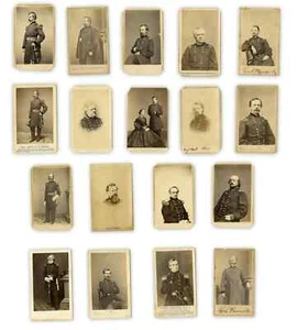 Large Lot Of Civil War Generals / 1860s CDV Soldier Photos - Picture 1 of 5