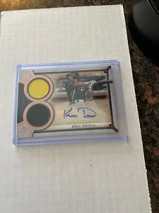2018 Topps Museum Collection Khris Davis Signature Swatches Dual Relic 45/50 - Picture 1 of 1