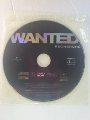 Wanted Disc Only Loose DVD Universal Studios  Foto 1 de 2