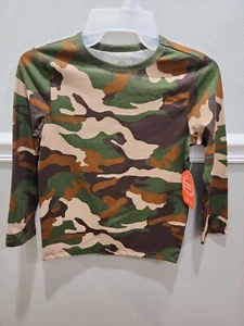 BOYS LONG SLEEVE CAMO PULLOVER T-SHIRT TOUGH TEE SIZE M ( 8 ) NEW WITH TAG - Picture 1 of 7