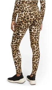NWT NEW YORK & COMPANY High Waisted Leopard Print Pocket Leggings size XS - Picture 1 of 3