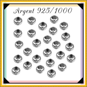 Perles anneaux carrées lisses 3mm trou carré 2mm en Argent 925/1000 Réf:RINBEQU3 - Imagen 1 de 1