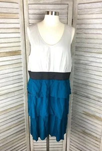 Mossimo türkis Lagenlook ärmelloses Kleid Gr. XL neu mit Etikett Urlaub Weihnachten Colorblock - Bild 1 von 7