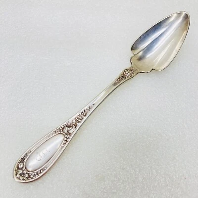 ¡¡De colección!! Cuchara cítrica fruta forma punta flecha flor plata 1835 r. wallace • ¡¡En muy buen estado!! Foto 1 de 4