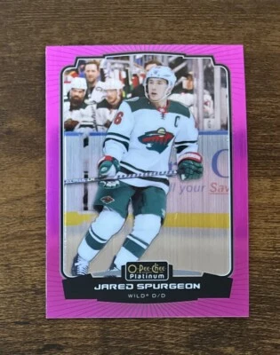 2022-23 O-Pee-Chee Platinum Matte Pink Jared Spurgeon #192 Minnesota Wild - Image 1 of 2