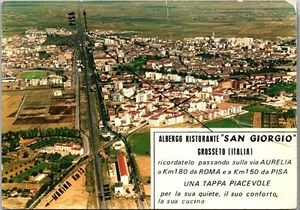 Postal Hotel Restaurant San Giorgio Grosseto Italia Vista Aérea 1964 - Imagen 1 de 2