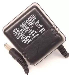Original TT AC D35-12-150 AC Power Supply Adapter Output 12V 150mA 12VDC - Picture 1 of 1