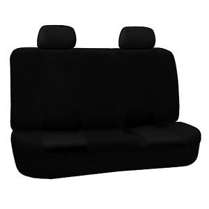 FH Group Flat Cloth Universal Seat Covers Fit For Car Truck SUV Van - Rear Bench