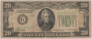 Mazuma *F858 USA United States 1934 $20 Dollars G36974116A F Only - Picture 1 of 2
