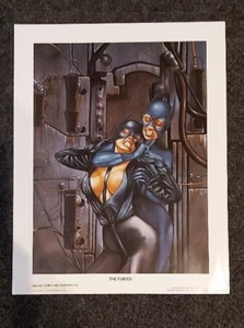 MISS FURY Art Print / Signed by Lurene Haines / Malibu Comics / 1992 / VF - Picture 1 of 2