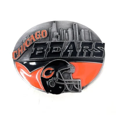 Vintage 1990 Limited Edition #4805 Chicago Bears NFL Football Team Belt Buckle - Image 1 of 4