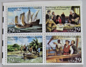 US First Voyage of Christopher Columbus 29c Block of 4 Scott #2620 - 2623 - Picture 1 of 1