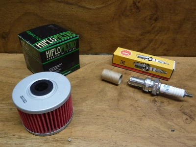 85-87 HONDA ATC 250SX FILTRO DE ÓLEO E VELA DE IGNIÇÃO DR8ES-L NGK FRETE GRÁTIS RÁPIDO  - Imagem 1 de 4