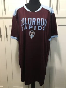 Colorado Rapids MLS Authorized Product Adult 2XL Jersey Burgundy New Free Ship - Picture 1 of 6